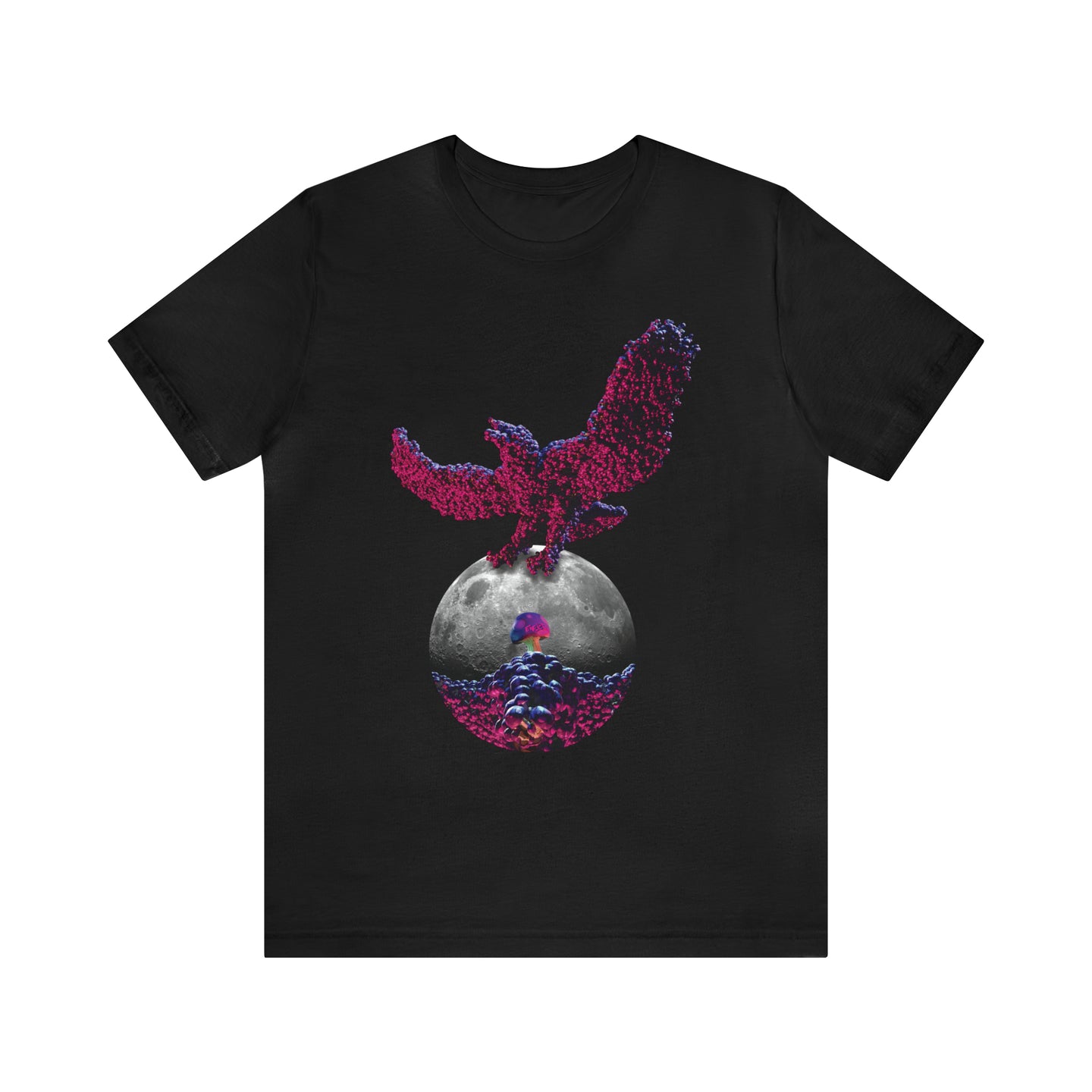 ENFLICT - Graphic Tee - Bird of Shrooms carries the Moon