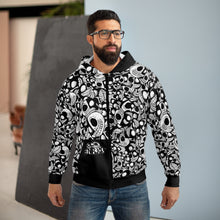 Load image into Gallery viewer, ENFLICT - Headz Black and White - All Over Print Hoodie