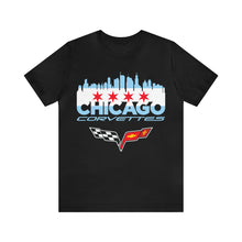 Load image into Gallery viewer, Chicago Corvettes Front Flag tee - C6 - Arctic White
