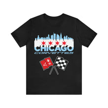 Load image into Gallery viewer, Chicago Corvettes Front Flag tee - C2 - Ermine White