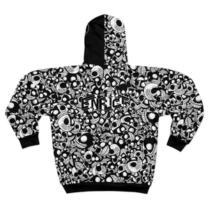 ENFLICT - Headz Black and White - All Over Print Hoodie