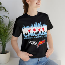 Load image into Gallery viewer, Chicago Corvettes Front Flag tee - C6 - Arctic White