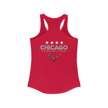 Load image into Gallery viewer, Chicago Corvettes - Women&#39;s Graphic Tank Top - Time-Traveling C7 ZR1 at the Drive-In