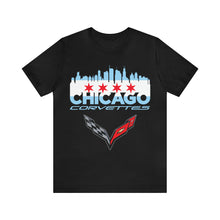 Load image into Gallery viewer, Chicago Corvettes Front Flag tee - C7 - Arctic White