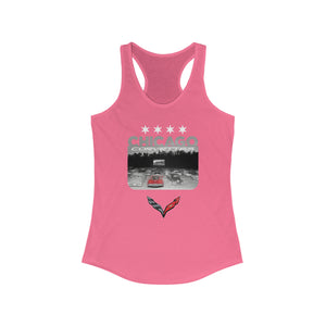 Chicago Corvettes - Women's Graphic Tank Top - Time-Traveling C7 ZR1 at the Drive-In